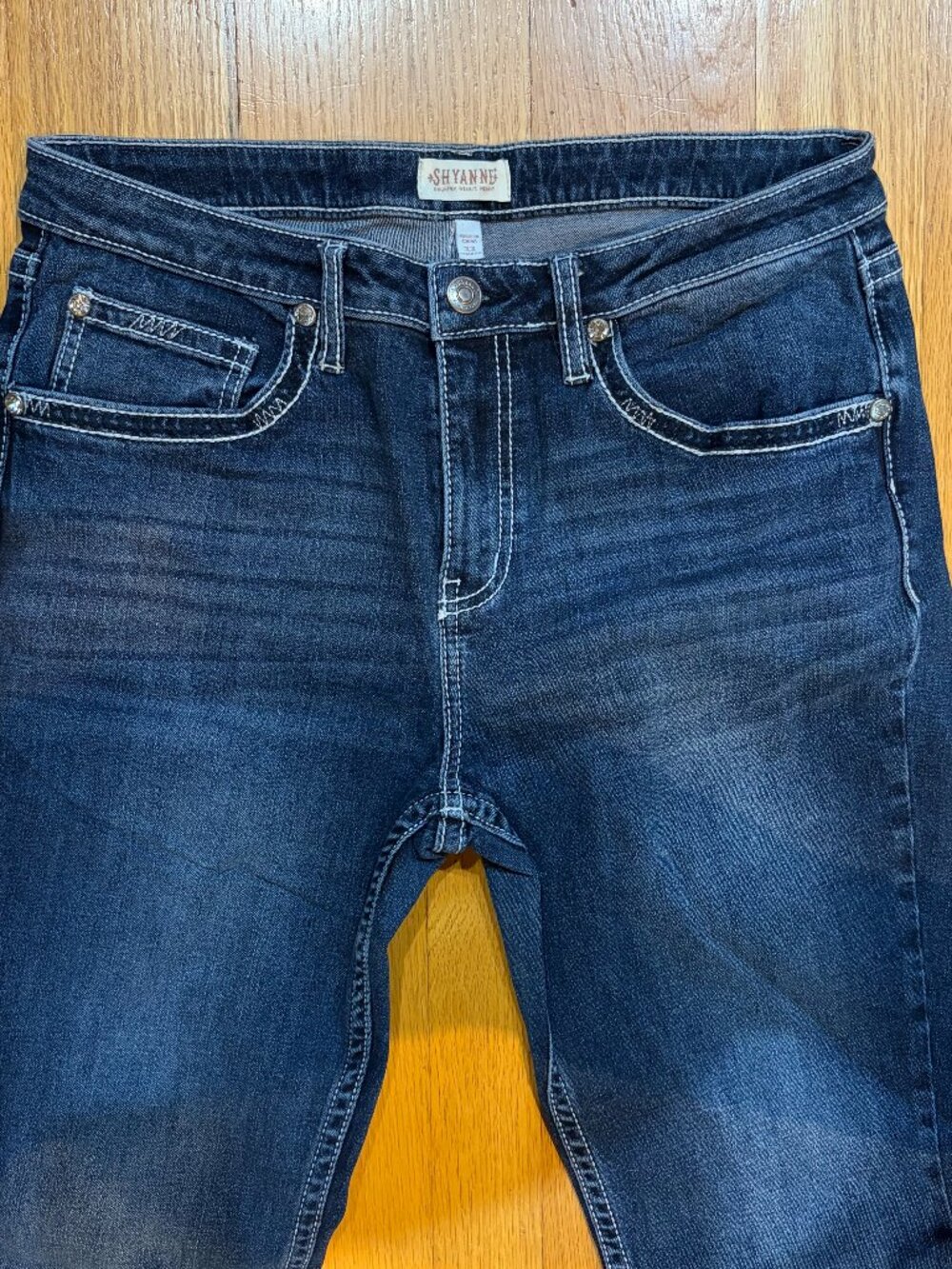Shyanne Dark Wash Flare Leg Jeans, Size 33 W x 34L